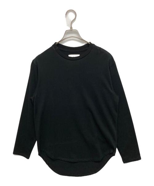 Text（テクスト）Text (テクスト) Round Hem Long Sleeves Tee ブラック サイズ:SIZE 1の古着・服飾アイテム