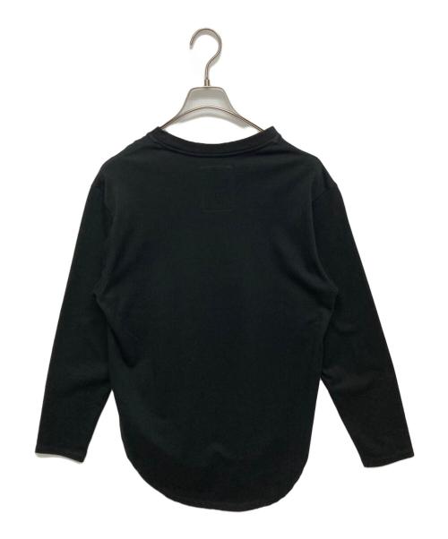 Text（テクスト）Text (テクスト) Round Hem Long Sleeves Tee ブラック サイズ:SIZE 1の古着・服飾アイテム