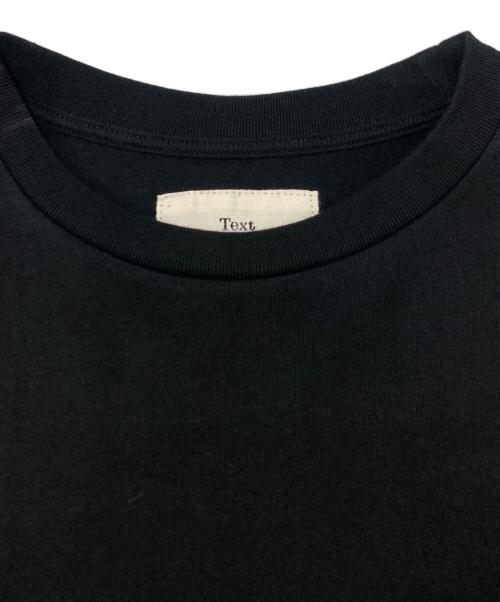 Text（テクスト）Text (テクスト) Round Hem Long Sleeves Tee ブラック サイズ:SIZE 1の古着・服飾アイテム