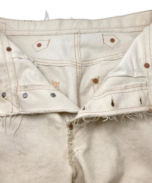 SUGARHILL（シュガーヒル）SUGARHILL (シュガーヒル) RAW-EDGE CANVAS DENIM PANTS アイボリー サイズ:SIZE 32の古着・服飾アイテム