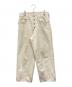SUGARHILL（シュガーヒル）の古着「RAW-EDGE CANVAS DENIM PANTS」｜アイボリー