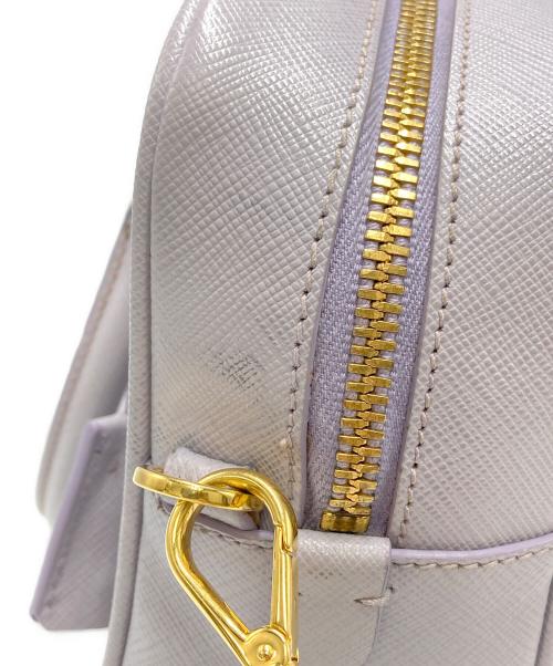 PRADA（プラダ）PRADA (プラダ) サフィアーノレザー 2way ハンドバッグ ラベンダー(GLICINE)の古着・服飾アイテム