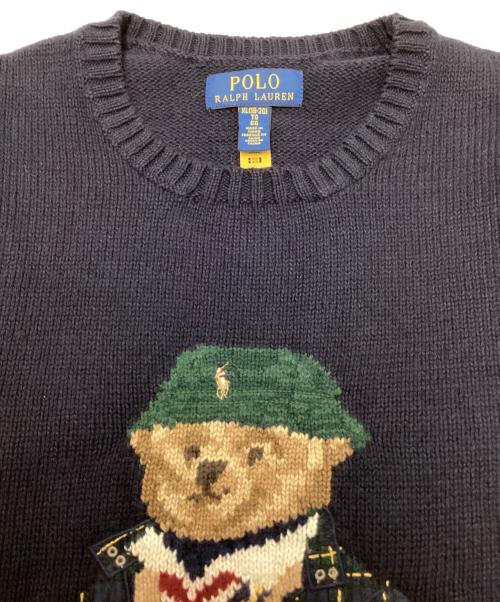 POLO RALPH LAUREN（ポロ・ラルフローレン）POLO RALPH LAUREN (ポロ・ラルフローレン) ポロベアニット ネイビー サイズ:SIZE BOYS XLの古着・服飾アイテム