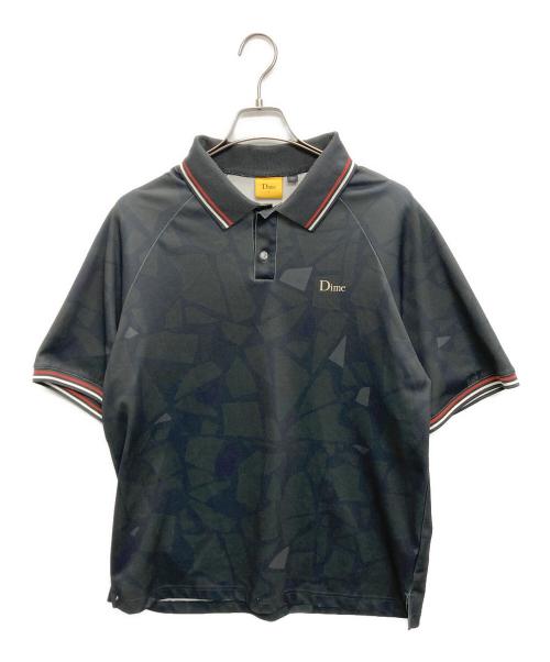 Dime（ダイム）Dime (ダイム) CERAMIC POLO SHIRT グレー サイズ:Lの古着・服飾アイテム