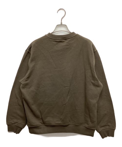 HERMES（エルメス）HERMES (エルメス) 異素材切替スウェット ブラウン サイズ:SIZE　Mの古着・服飾アイテム