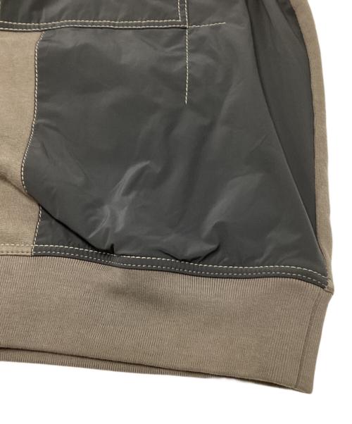 HERMES（エルメス）HERMES (エルメス) 異素材切替スウェット ブラウン サイズ:SIZE　Mの古着・服飾アイテム