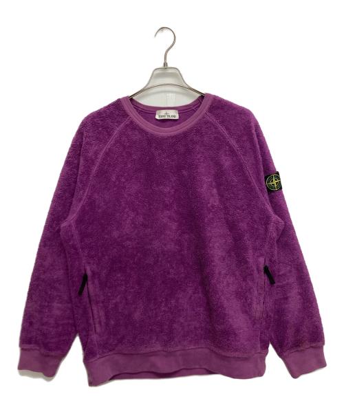 STONE ISLAND（ストーンアイランド）STONE ISLAND (ストーンアイランド) Fleece Crew Sweat パープル サイズ:SIZE Lの古着・服飾アイテム