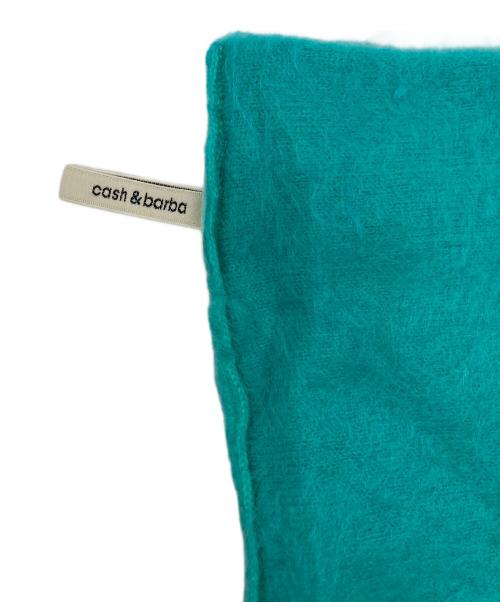 cash&barba（キャッシュ&バルバ）cash&barba (キャッシュ&バルバ) ネックウォーマー エメラルドグリーンの古着・服飾アイテム