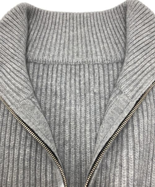 cash&barba（キャッシュ&バルバ）cash&barba (キャッシュ&バルバ) Mongorian Cashmere Drivers Knit グレー サイズ:SIZE 3の古着・服飾アイテム