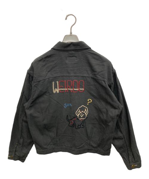 WEIRDO（ウィアード）WEIRDO (ウィアード) PEACE LOVE JACKET グレー サイズ:SIZE Lの古着・服飾アイテム