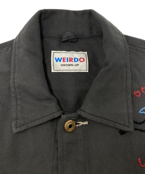 WEIRDO（ウィアード）WEIRDO (ウィアード) PEACE LOVE JACKET グレー サイズ:SIZE Lの古着・服飾アイテム
