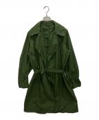 COMOLIコモリ）の古着「製品染タイロッケンコート」｜グリーン