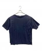 COMOLIコモリ）の古着「ボートネックカットソー」｜ネイビー