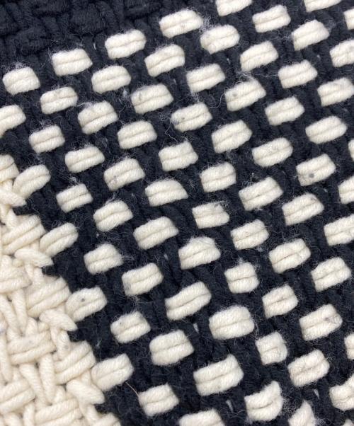 MM6 Maison Margiela（エムエムシックスメゾンマルジェラ）MM6 Maison Margiela (エムエムシックスメゾンマルジェラ) ローゲージニットワンピース ブラック×ホワイト サイズ:SIZE Mの古着・服飾アイテム