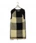 MM6 Maison Margiela（エムエムシックスメゾンマルジェラ）の古着「ローゲージニットワンピース」｜ブラック×ホワイト