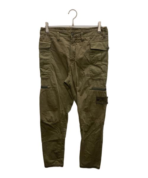 STONE ISLAND（ストーンアイランド）STONE ISLAND (ストーンアイランド) GHOST PIECE COMBAT CARGO PANTS カーキ サイズ:SIZE 30の古着・服飾アイテム