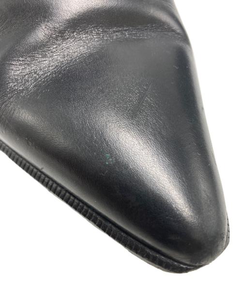 Saint Laurent Paris（サンローランパリ）Saint Laurent Paris (サンローランパリ) ウエスタンバックル レザーダッキーズブーツ ブラック サイズ:SIZE 391/2の古着・服飾アイテム