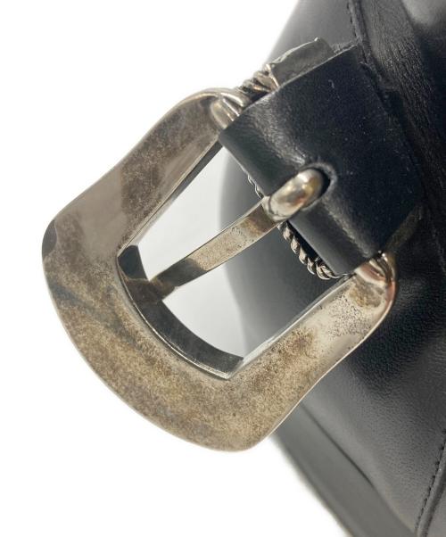 Saint Laurent Paris（サンローランパリ）Saint Laurent Paris (サンローランパリ) ウエスタンバックル レザーダッキーズブーツ ブラック サイズ:SIZE 391/2の古着・服飾アイテム