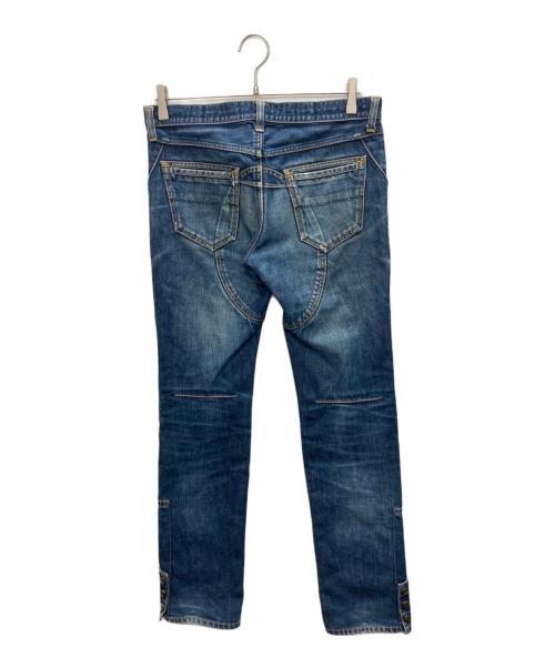 n(n) by NUMBER (N)INE（エヌエヌバイナンバーナイン）n(n) by NUMBER (N)INE (エヌエヌバイナンバーナイン) 裾スナップボタンデニムパンツ インディゴ サイズ:SIZE 3X30の古着・服飾アイテム