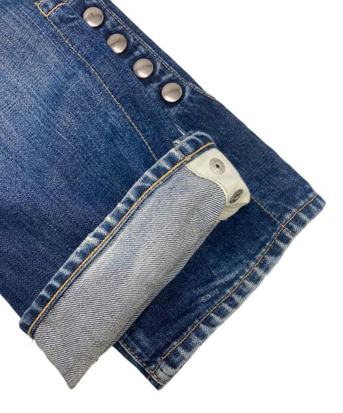 n(n) by NUMBER (N)INE（エヌエヌバイナンバーナイン）n(n) by NUMBER (N)INE (エヌエヌバイナンバーナイン) 裾スナップボタンデニムパンツ インディゴ サイズ:SIZE 3X30の古着・服飾アイテム