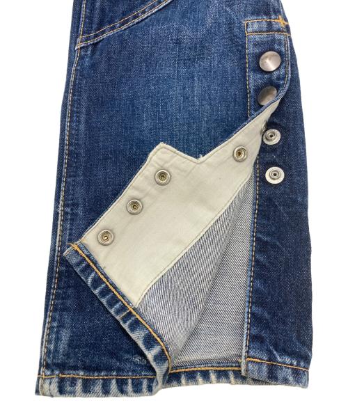 n(n) by NUMBER (N)INE（エヌエヌバイナンバーナイン）n(n) by NUMBER (N)INE (エヌエヌバイナンバーナイン) 裾スナップボタンデニムパンツ インディゴ サイズ:SIZE 3X30の古着・服飾アイテム