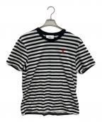 AMI Alexandre Mattiussiアミアレクサンドルマテュッシ）の古着「ロゴ刺繍クルーネックTシャツ」｜ホワイト