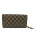 GUCCI (グッチ) ダブルG ジップアラウンド ウォレット ベージュ サイズ:不明：25000円