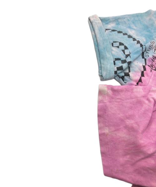 stussy（ステューシー）stussy (ステューシー) タイダイ染めTシャツ スカイブルー サイズ:SIZE　Mの古着・服飾アイテム