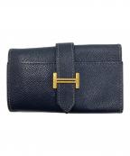 HERMESエルメス）の古着「ベアン6連キーケース」｜ネイビー