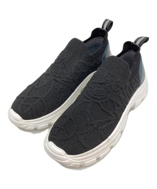 OLLEBOREBLA（アルベロベロ）OLLEBOREBLA (アルベロベロ) フライニット２WAYスニーカー ブラック サイズ:Mの古着・服飾アイテム