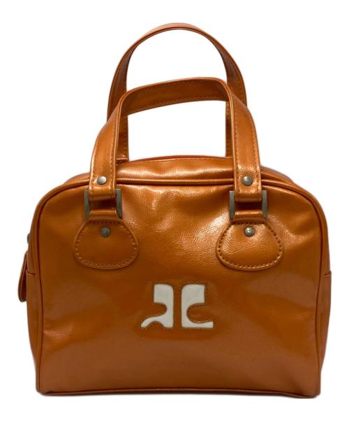 courreges（クレージュ）courreges (クレージュ) エナメルハンドバッグ オレンジ サイズ:不明の古着・服飾アイテム