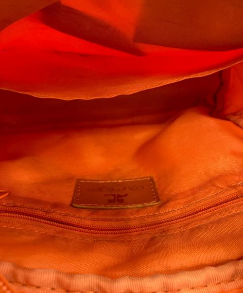 courreges（クレージュ）courreges (クレージュ) エナメルハンドバッグ オレンジ サイズ:不明の古着・服飾アイテム