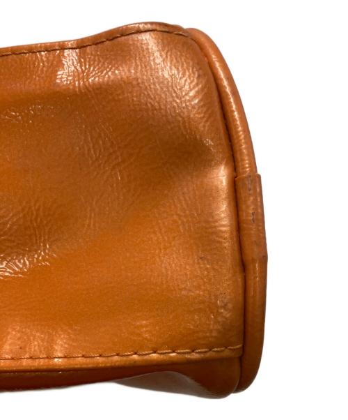 courreges（クレージュ）courreges (クレージュ) エナメルハンドバッグ オレンジ サイズ:不明の古着・服飾アイテム