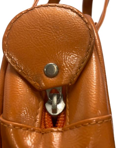 courreges（クレージュ）courreges (クレージュ) エナメルハンドバッグ オレンジ サイズ:不明の古着・服飾アイテム