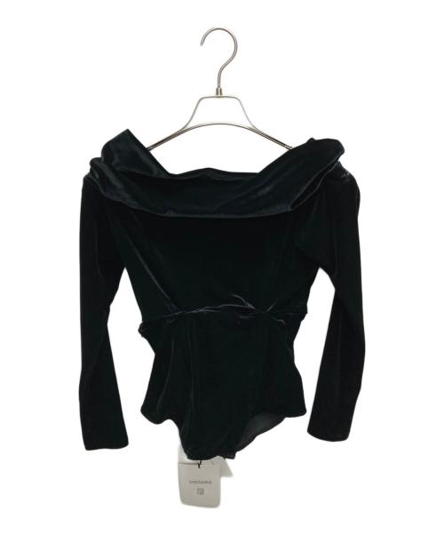 FETICO（フェティコ）FETICO (フェティコ) オフショルダーベロアボディースーツ ブラック サイズ:SIZE 1の古着・服飾アイテム
