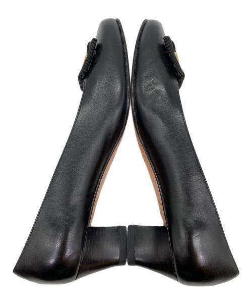 Salvatore Ferragamo（サルヴァトーレ フェラガモ）Salvatore Ferragamo (サルヴァトーレ フェラガモ) ヴェラリボンパンプス ブラック サイズ:6 1/2の古着・服飾アイテム