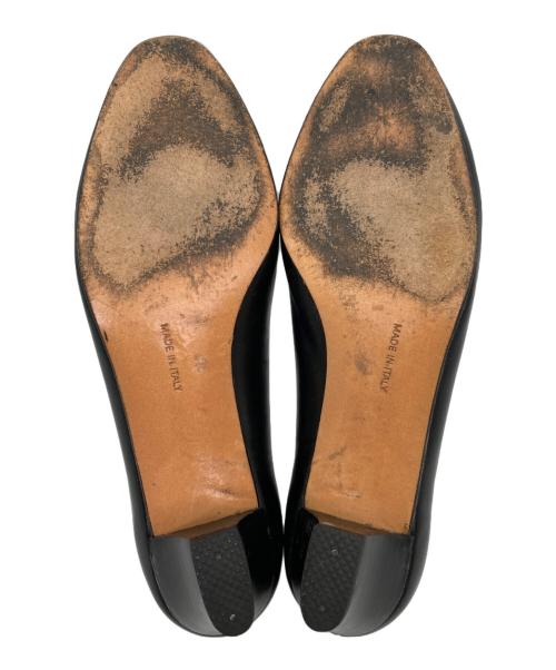 Salvatore Ferragamo（サルヴァトーレ フェラガモ）Salvatore Ferragamo (サルヴァトーレ フェラガモ) ヴェラリボンパンプス ブラック サイズ:6 1/2の古着・服飾アイテム