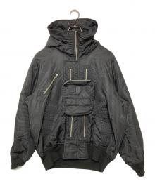 PHINGERIN（フィンガリン）の古着「ELEVATION HOODED BOMBER JACKT」｜ブラック
