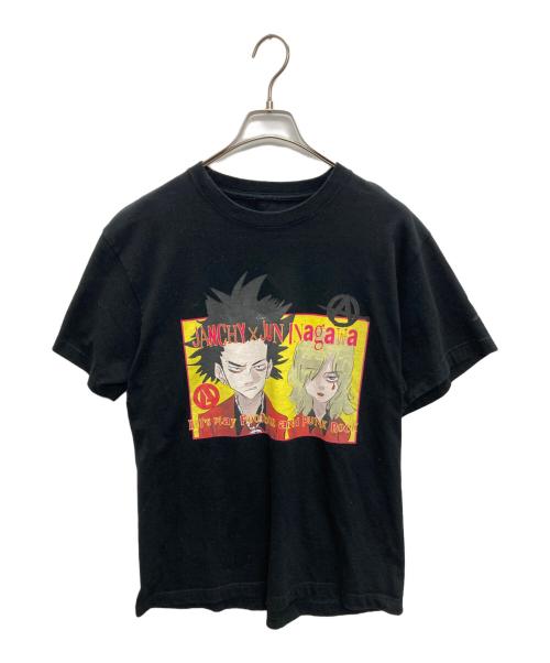 JANCHY（ジャンチー）JANCHY (ジャンチー) JUN INAGAWA (ジュンイナガワ) コラボキャラクターTシャツ ブラック サイズ:Lの古着・服飾アイテム