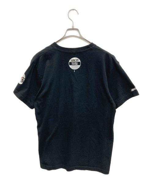 JANCHY（ジャンチー）JANCHY (ジャンチー) JUN INAGAWA (ジュンイナガワ) コラボキャラクターTシャツ ブラック サイズ:Lの古着・服飾アイテム