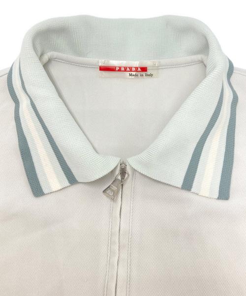 PRADA SPORTS（プラダスポーツ）PRADA SPORTS (プラダスポーツ) ジップポロシャツ グレー サイズ:SIZE　Mの古着・服飾アイテム