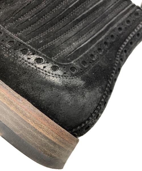 DOLCE & GABBANA（ドルチェ＆ガッバーナ）DOLCE & GABBANA (ドルチェ＆ガッバーナ) スウェードフリンジブーツ ブラック サイズ:SIZE 6の古着・服飾アイテム