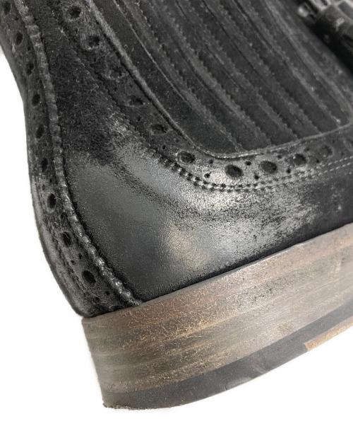 DOLCE & GABBANA（ドルチェ＆ガッバーナ）DOLCE & GABBANA (ドルチェ＆ガッバーナ) スウェードフリンジブーツ ブラック サイズ:SIZE 6の古着・服飾アイテム