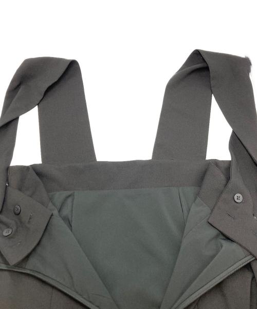 CLANE（クラネ）CLANE (クラネ) WIDE SUSPENDER SKIRT ブラック サイズ:SIZE 1の古着・服飾アイテム