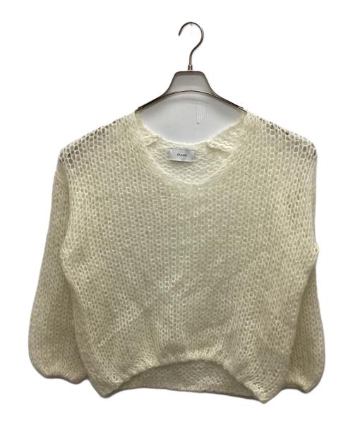 CLANE（クラネ）CLANE (クラネ) V NAECK LOOS MOHAIR KNIT TOPS アイボリー サイズ:SIZE 1の古着・服飾アイテム