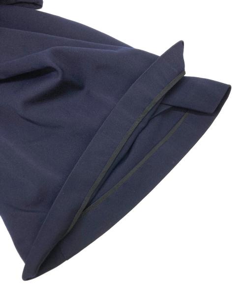 YOHJI YAMAMOTO（ヨウジヤマモト）YOHJI YAMAMOTO (ヨウジヤマモト) 変形ウールギャバロングジレ ネイビー サイズ:SIZE　Mの古着・服飾アイテム