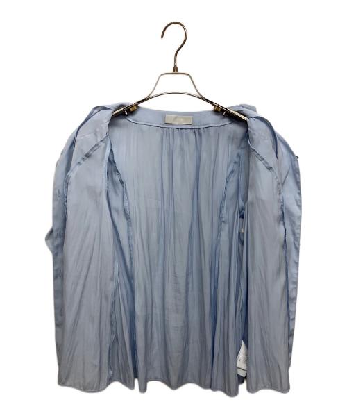 CELFORD（セルフォード）CELFORD (セルフォード) 割線フリルチュニックブラウス ブルー サイズ:SIZE36の古着・服飾アイテム
