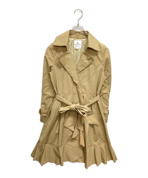 LANVIN en Bleu（ランバンオンブルー）LANVIN en Bleu (ランバンオンブルー) フリルトレンチコート ベージュ サイズ:SIZE 36の古着・服飾アイテム