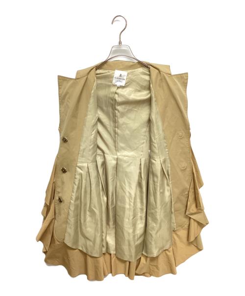 LANVIN en Bleu（ランバンオンブルー）LANVIN en Bleu (ランバンオンブルー) フリルトレンチコート ベージュ サイズ:SIZE 36の古着・服飾アイテム