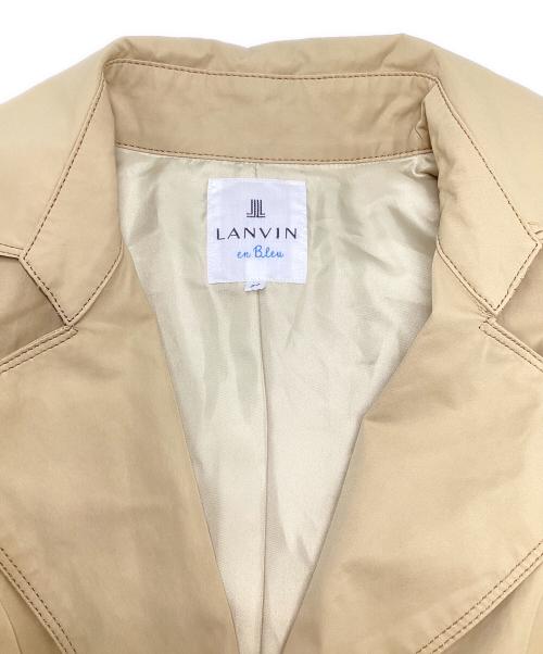 LANVIN en Bleu（ランバンオンブルー）LANVIN en Bleu (ランバンオンブルー) フリルトレンチコート ベージュ サイズ:SIZE 36の古着・服飾アイテム